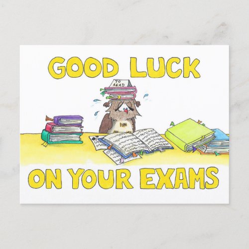 Good Luck on your Exams  Postcard