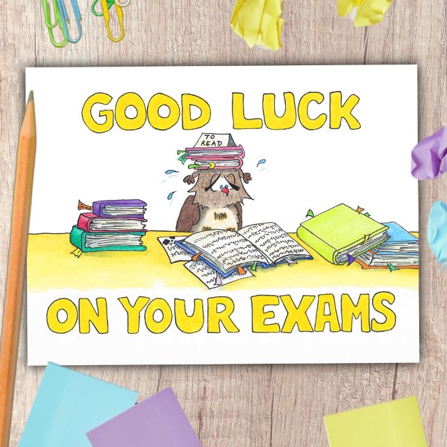 Good Luck on your Exams  Postcard (Creator Uploaded)