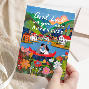 Good Luck on Your New Adventure Scenic Love Card