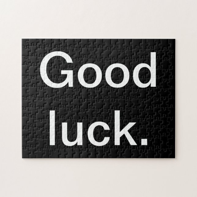 Good Luck or Your Words Puzzle (Horizontal)