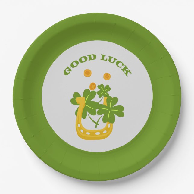 Good Luck Paper Plates (Front)