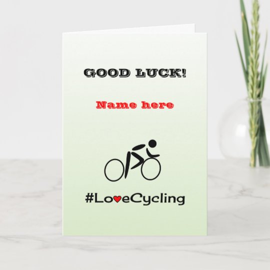 good luck cycling