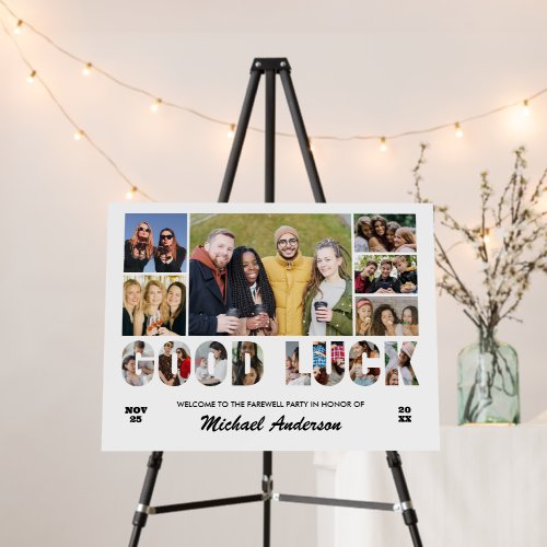 Good Luck Photo Collage Colleague Farewell Party