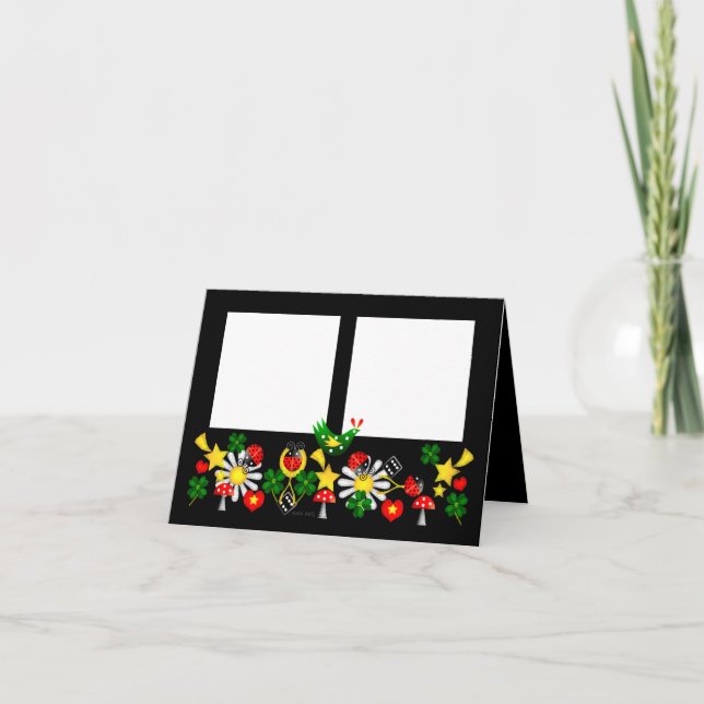 Good Luck Photo Greeting Card/Env Card (Front)