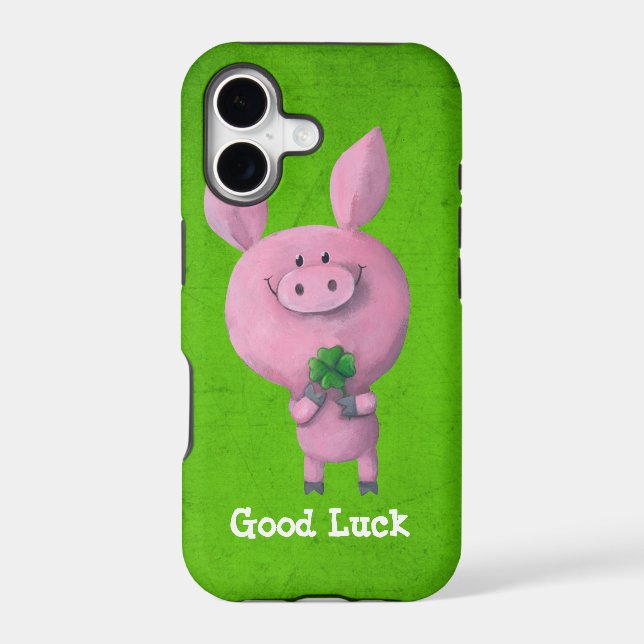 Good Luck Pig Iphone Case (Back)