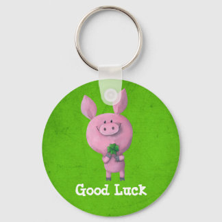 Good Luck Pig Keychain