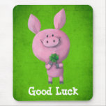 Good Luck Pig Mouse Pad at Zazzle