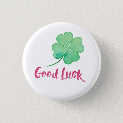 Good Luck Pin Button