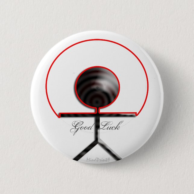 Good Luck Pinback Button (Front)