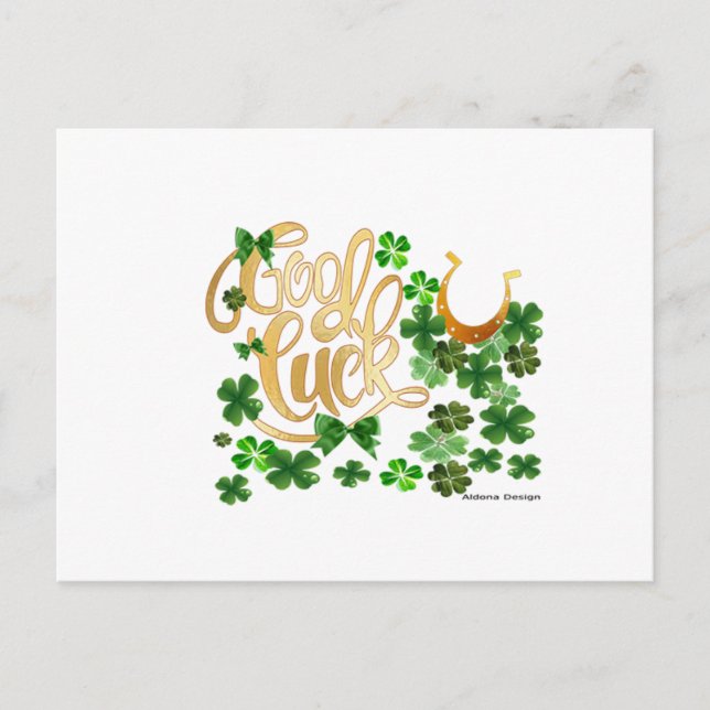 Good Luck Postcard (Front)