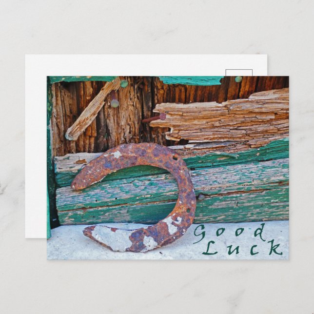 Good Luck postcard (Front/Back)