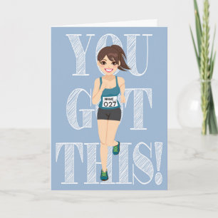 Good Luck Runner Card (customizable)