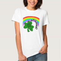 Good Luck Shamrock, Rainbow and Horseshoe T-Shirt