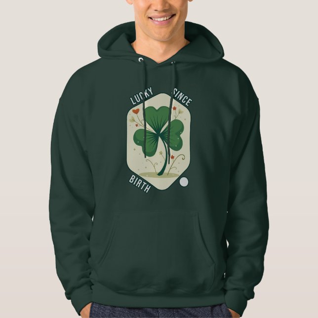 Good Luck Shamrock St Patrick’s Day - camiseta Hoodie (Front)