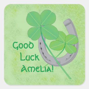 Good Luck Square Sticker