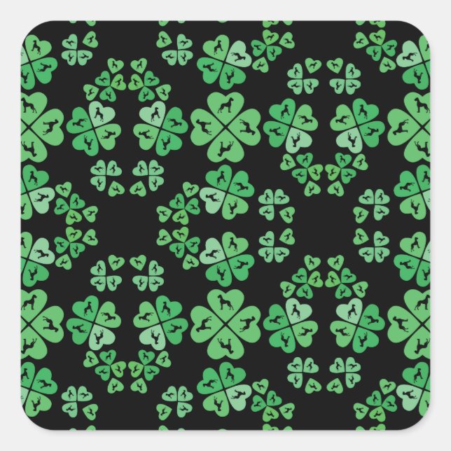 Good Luck Square Sticker (Front)