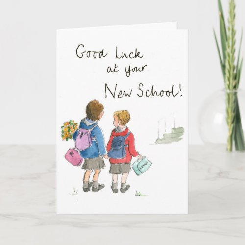 Good Luck _ Starting School Card