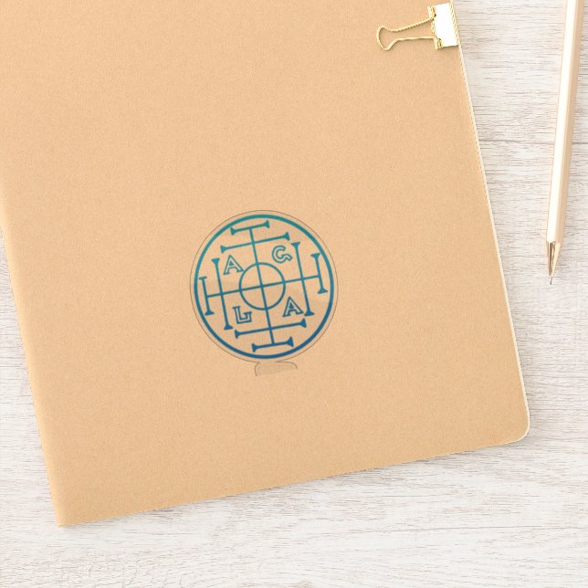 Good luck symbol, antique pagan symbol, spell good sticker (Notebook)