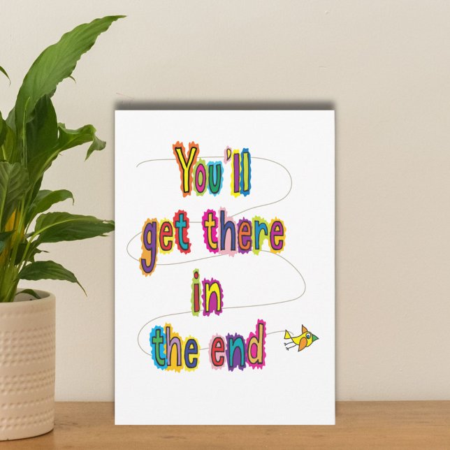 Good luck thinking of you bon voyage greeting card (Creator Uploaded)