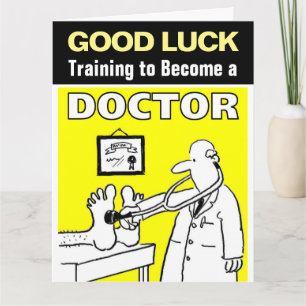 Good Luck Training to Become a Doctor Card