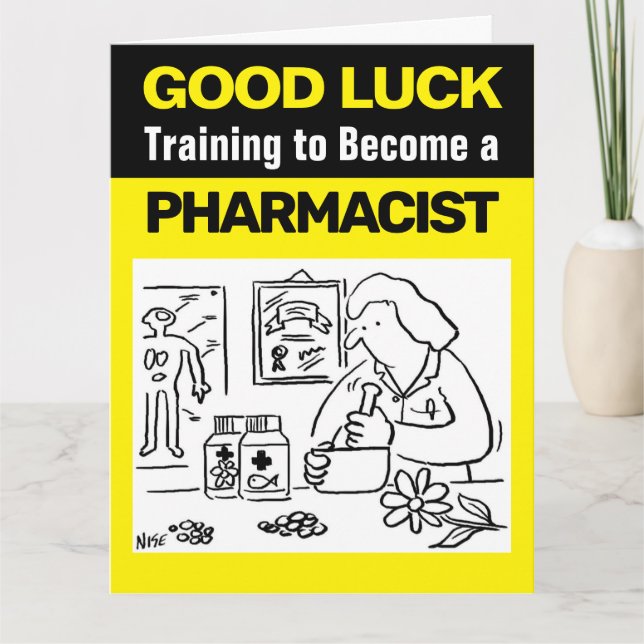 Good Luck Training to Become a Pharmacist Card (Front)