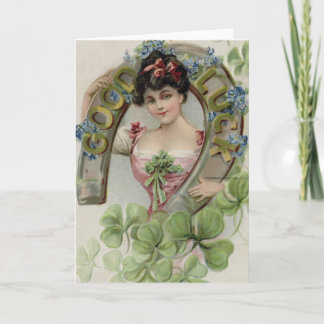 Good Luck - Vintage Saint Patrick's Day Card