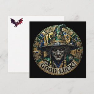 Good Luck Warlock Wish Note Card