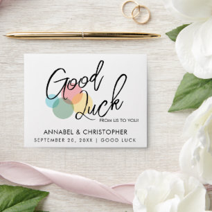 good luck wedding lotto ticket scratch card favor  envelope