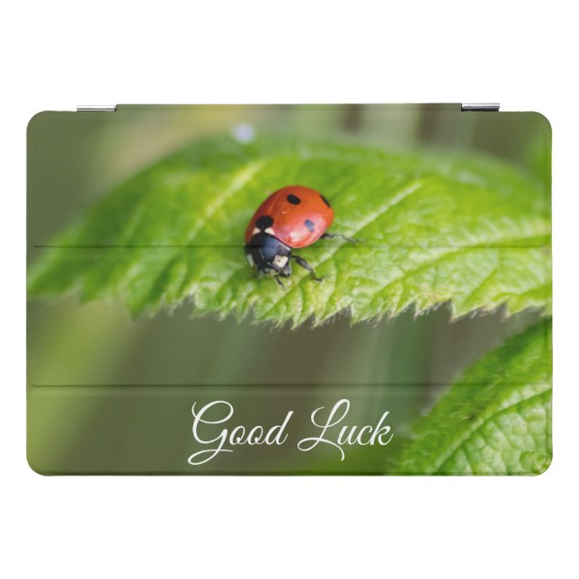 Good luck with cute little ladybug! iPad pro cover (Horizontal)