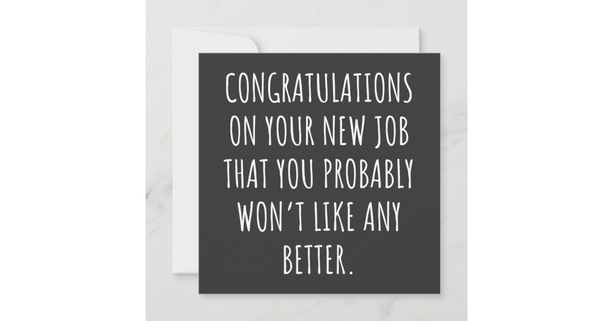 Good luck with the new job invitation Zazzle