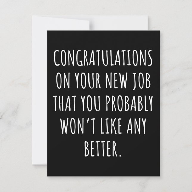 Good luck with the new job save the date (Front)