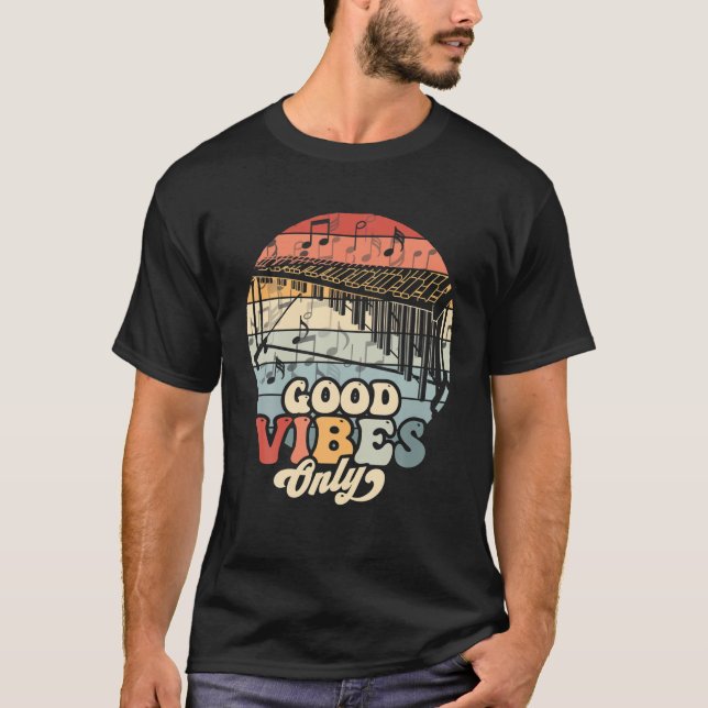 Good Marimba Player Vibes Only Vibraphone Marching T-Shirt (Front)