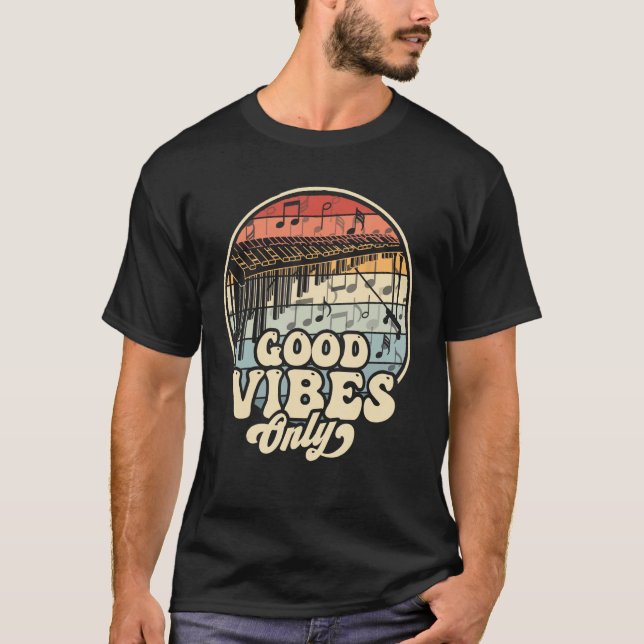 Good Marimba Player Vibes Only Vibraphone Marching T-Shirt (Front)
