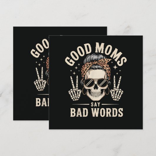 Good Moms Say Bad Words Funny (Front/Back)