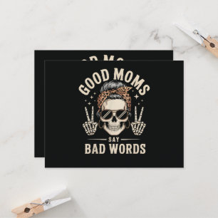 Good Moms Say Bad Words Funny Invitation