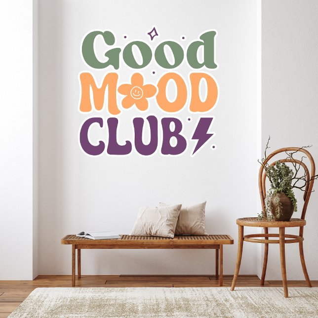Good Mood Club – Inspirational Motivational Quote Wall Decal (Creator Uploaded)