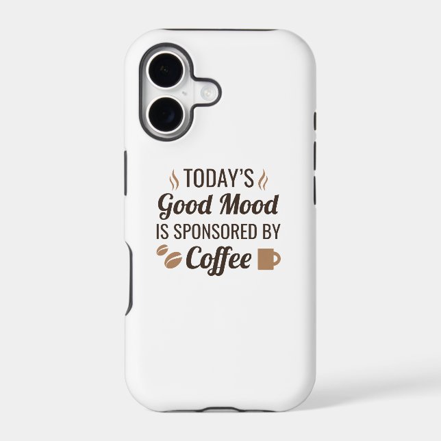 Good Mood Coffee Iphone Case (Back)