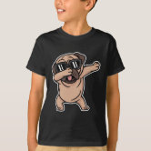 Cool Dabbing Pug Dog in Sunglasses T-Shirt