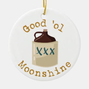 Good Moonshine Ceramic Ornament