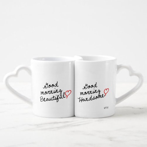 Good Morning Beautiful and Good Morning Handsome Coffee Mug Set