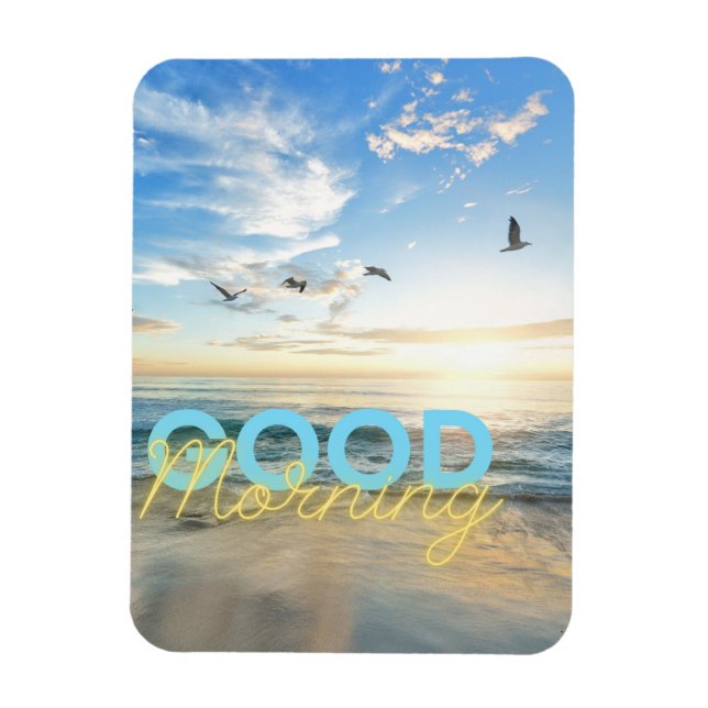 Good Morning Blue Sky Magnet (Vertical)