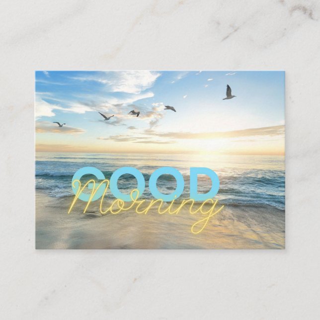Good Morning Blue Sky Place Card (Front)