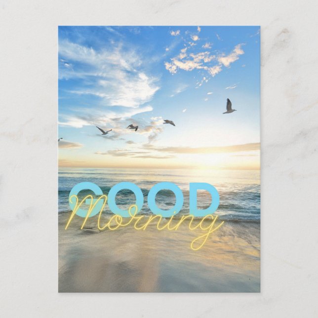 Good Morning Blue Sky Postcard (Front)