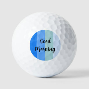 Good Morning Blue Striped Golf Balls