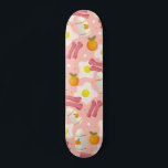 Good Morning Breakfast  Skateboard<br><div class="desc">Start the day right,  bacon and eggs and OJ print</div>