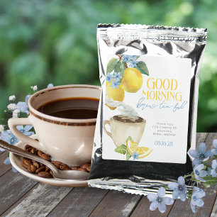 Good Morning Brew-Tea-Ful Lemon Party Favor Coffee Drink Mix