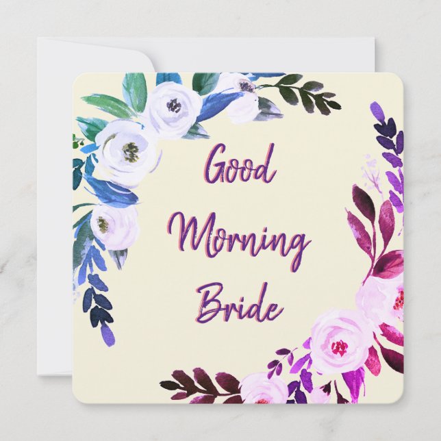 Good Morning Bride Card (Front)