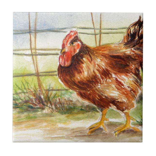 Good Morning by Julie Lemons.jpg Ceramic Tile (Front)