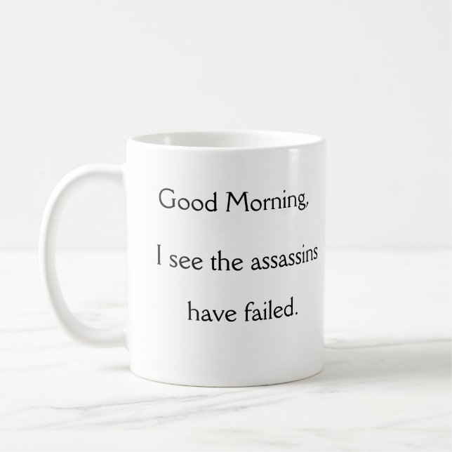 Good Morning Co-Worker Coffee Mug (Left)