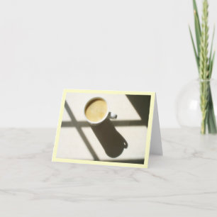 Good Morning Coffee Glow Thank You Card
